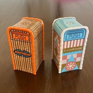 Disney Trash Can Salt & Pepper Shakers - HTF